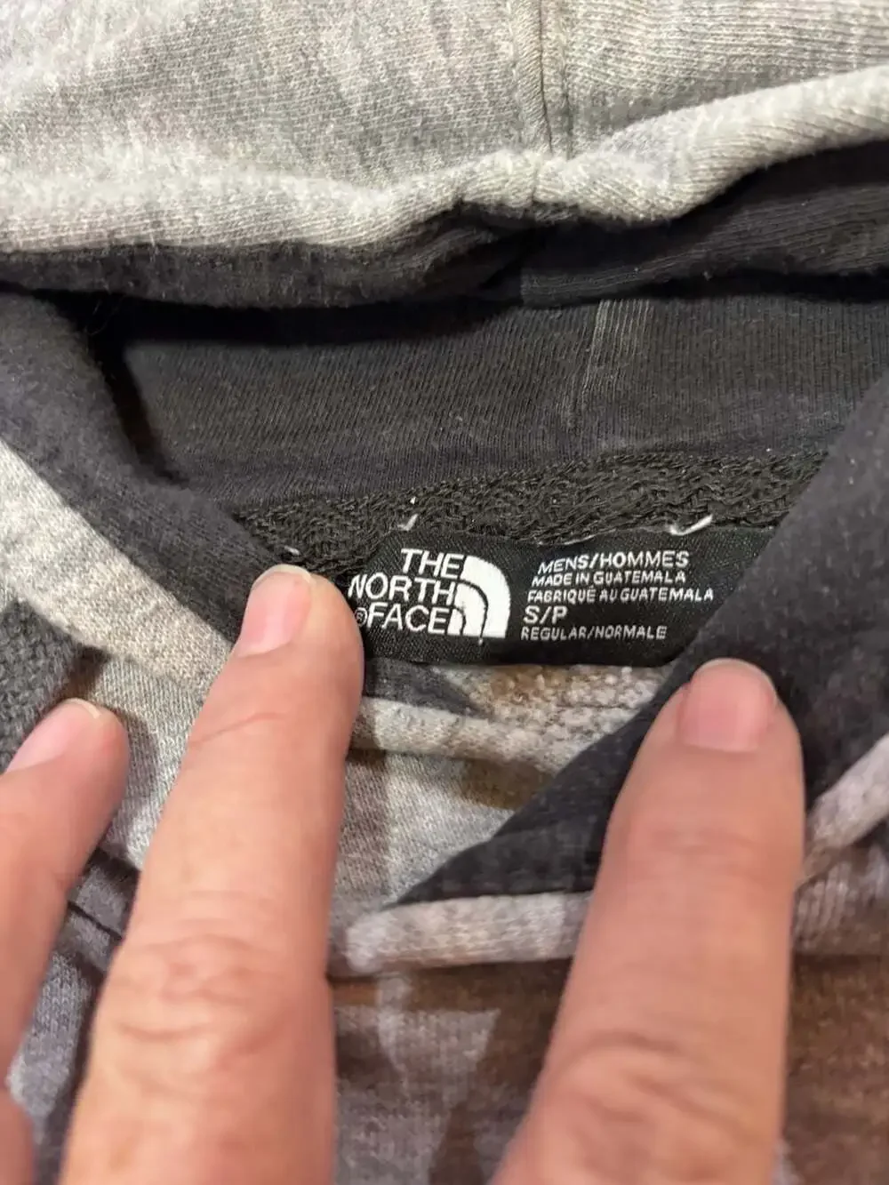 The North Face Gray Logo Pullover Hoodie Mens Size Small